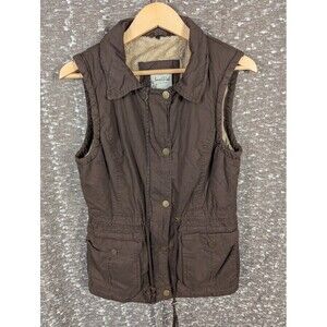 Snobbish Collection Utility Cargo Hooded Faux Fur Vest‎ Gorpcore Womens Small